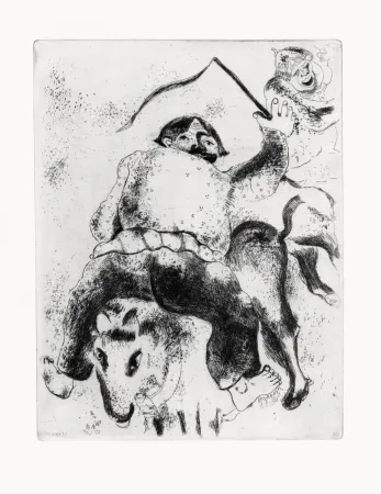 Engraving Chagall - Les Ames mortes