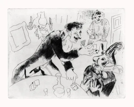Engraving Chagall - Les Ames mortes