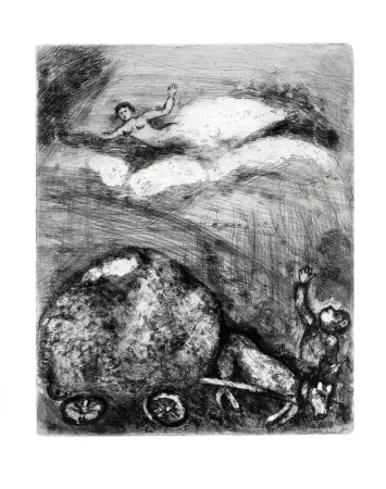 Engraving Chagall - Les Fables de La Fontaine