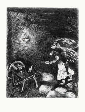 Engraving Chagall - Les Fables de La Fontaine