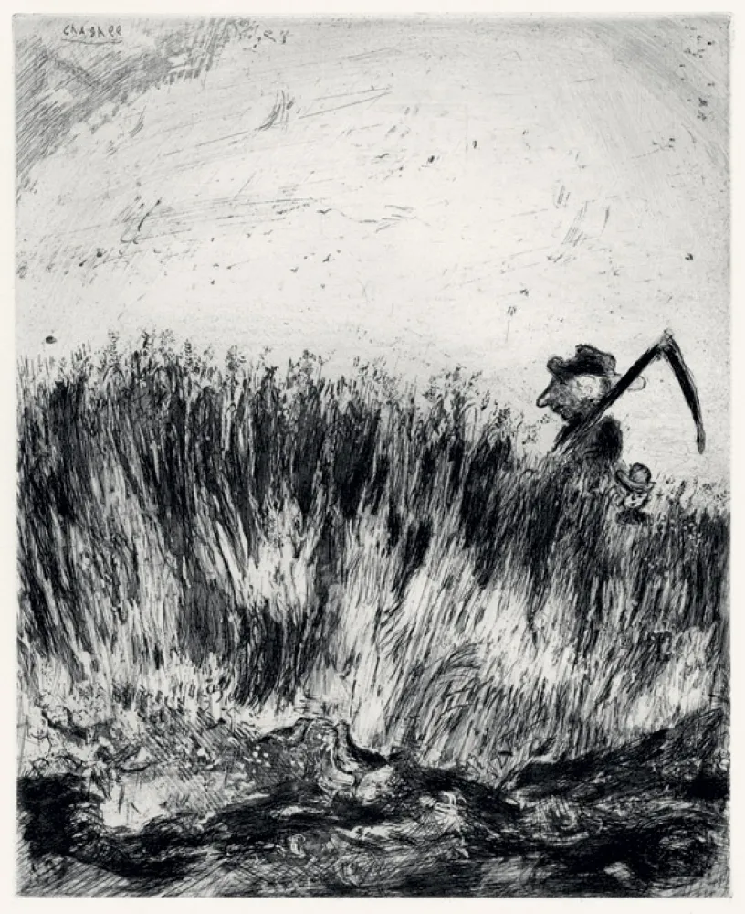 Engraving Chagall - Les Fables de La Fontaine