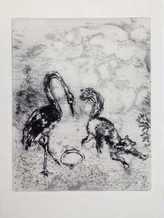 Etching Chagall - Les fables de La Fontaine