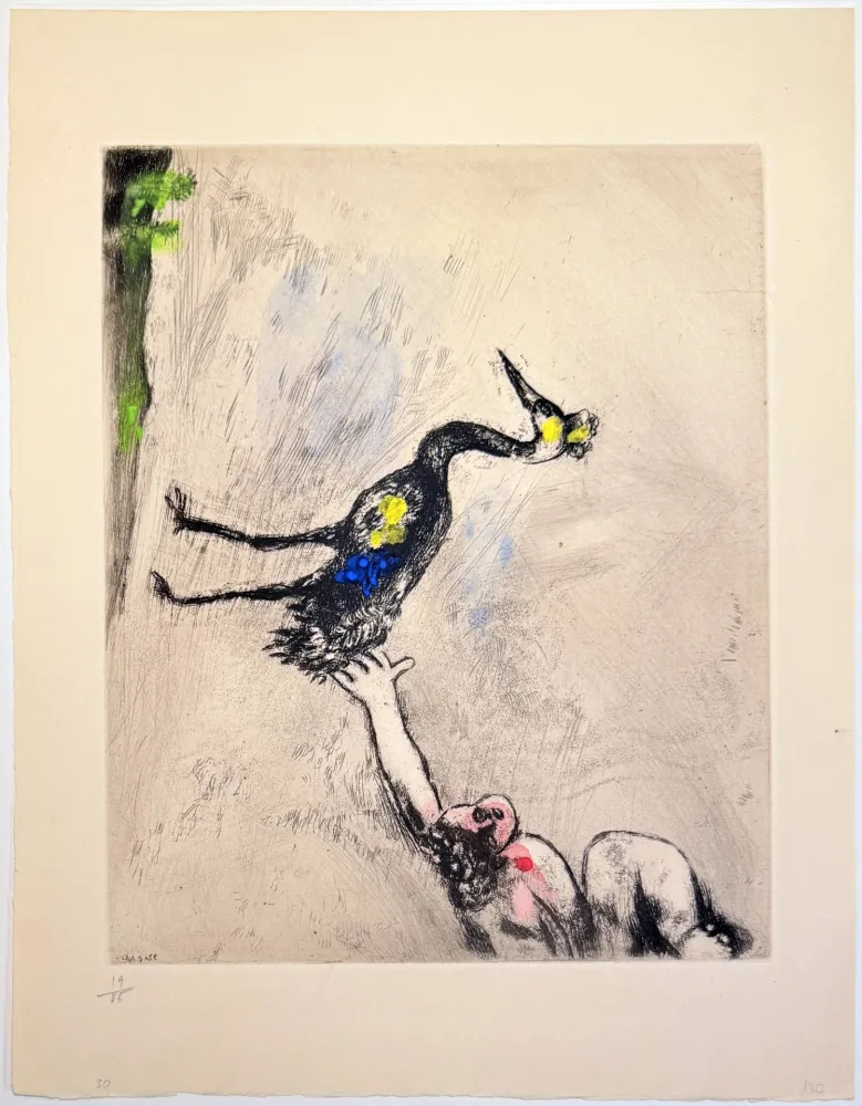 Engraving Chagall - Les Grenouilles qui demandent un Roi