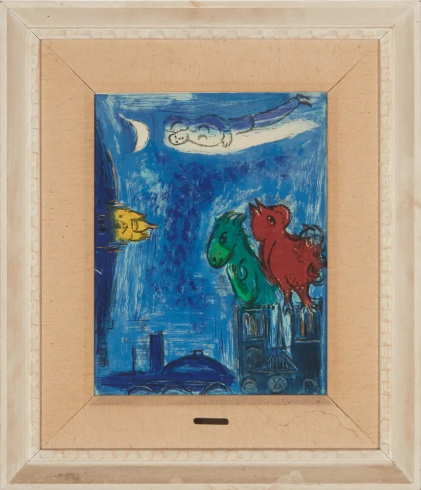Lithograph Chagall - Les Monstres de Notre-Dame