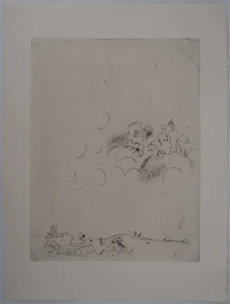 Etching Chagall - Les rêves de Tchitchikov