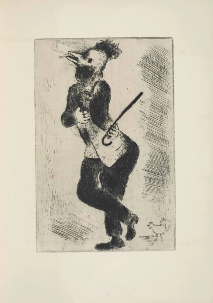 Engraving Chagall - Les sept Peches capitaux: L'Orgueil 1