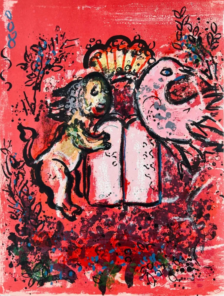 Lithograph Chagall - Lion Judah