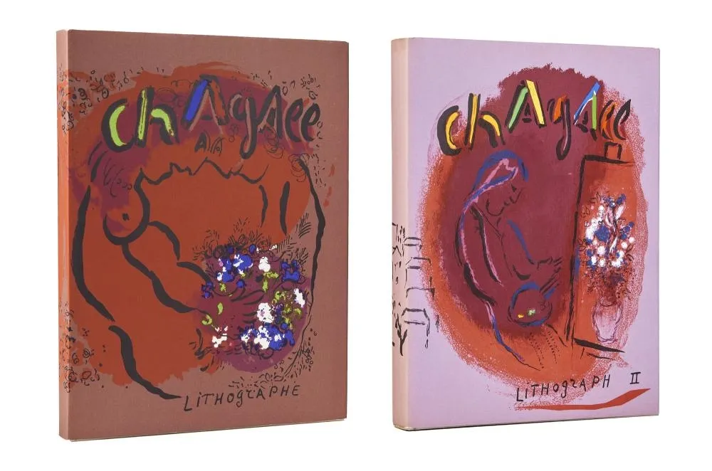 Illustrated Book Chagall - Litographe vol I & II /Volume 1 and volume 2 Lot