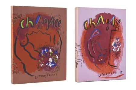 Illustrated Book Chagall - Litographe vol I & II /Volume 1 and volume 2 Lot