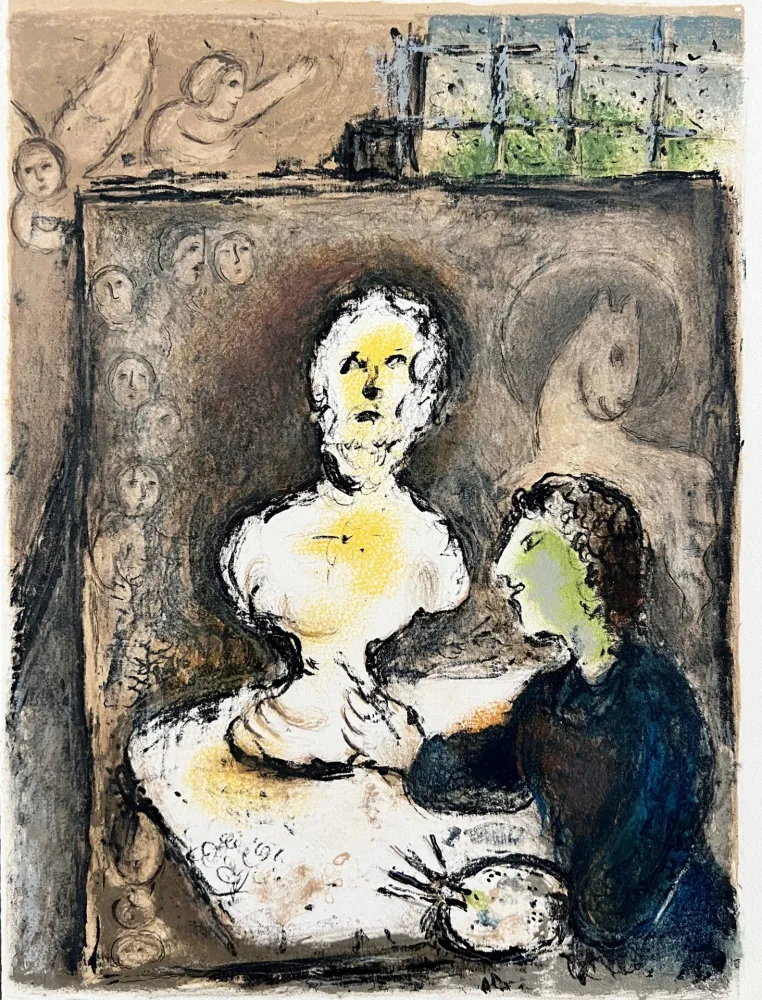 Lithograph Chagall - L'Odyssée, Planche I