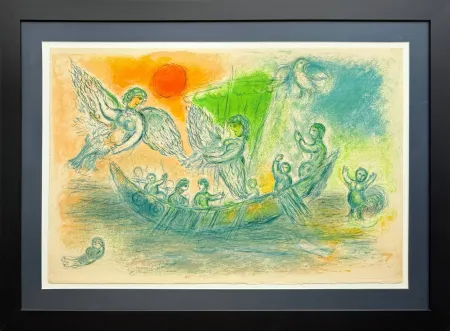 Lithograph Chagall - L'Odyssée, Planche XIX