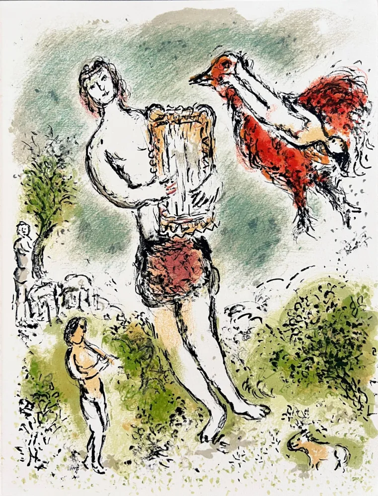 Lithograph Chagall - L'Odyssée, Planche XXXIV