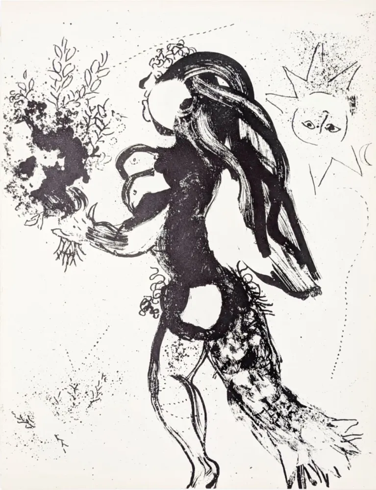 Lithograph Chagall - L'offrande