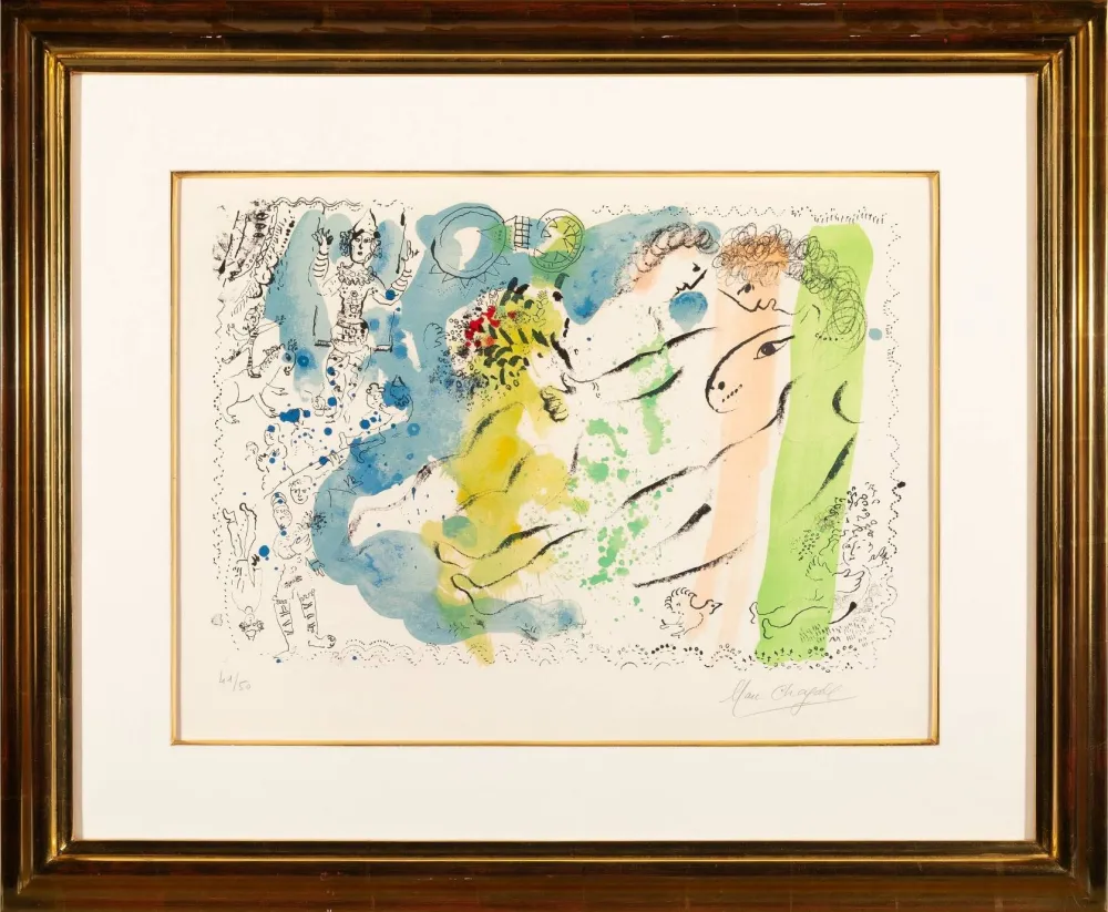 Lithograph Chagall - Lumiere du cirque (The Light of the Circus)