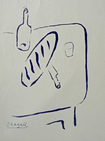 Illustrated Book Chagall - Marc Chagall -  Le Dur désir de durer - ÉLUARD PaulEdité par Bordas, Paris, 1950