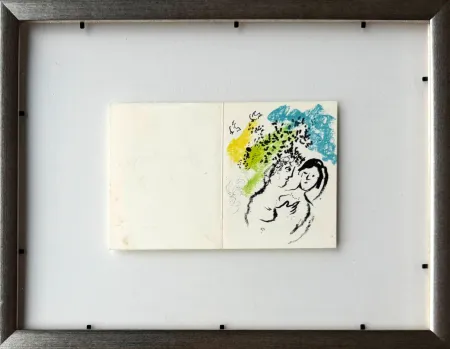 Lithograph Chagall - New Year's Card