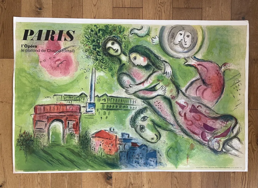 Lithograph Chagall - Paris Opera: Romeo and Juliet