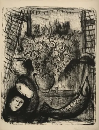 Lithograph Chagall - Paysage