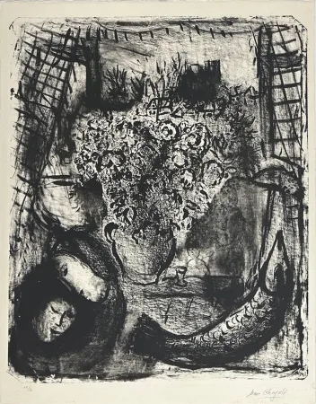 Lithograph Chagall - Paysage