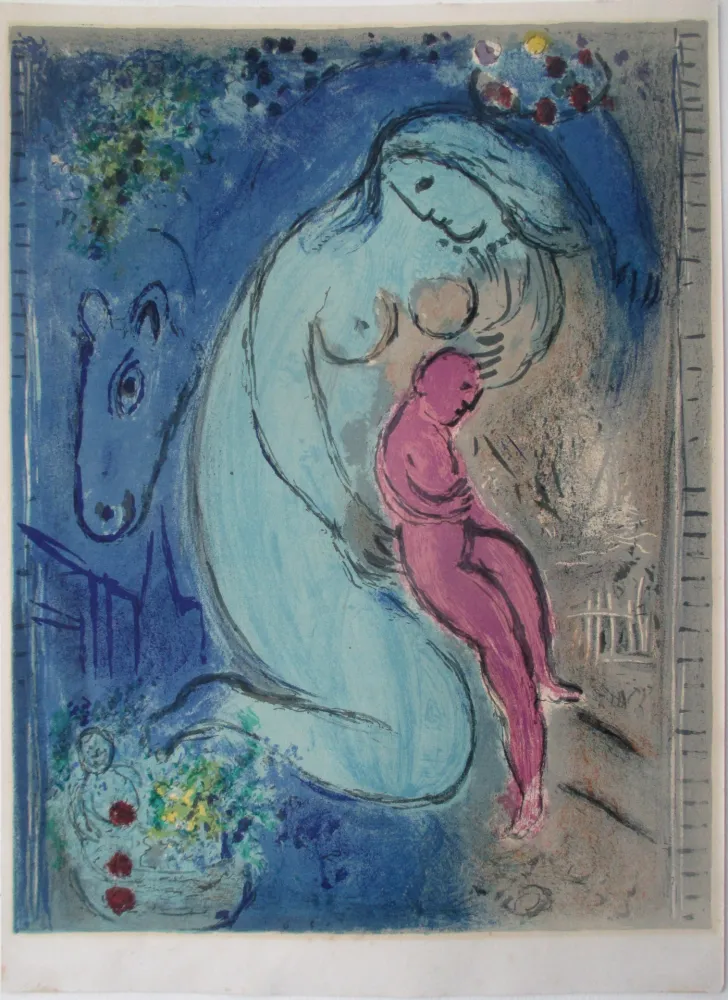 Lithograph Chagall - Quai aux Fleurs
