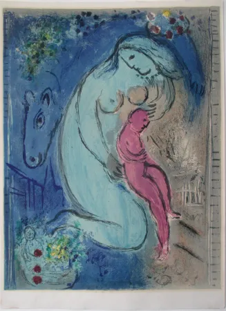 Lithograph Chagall - Quai aux Fleurs