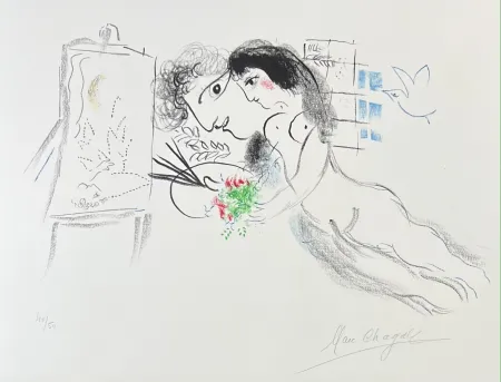 Lithograph Chagall - Rêve familier