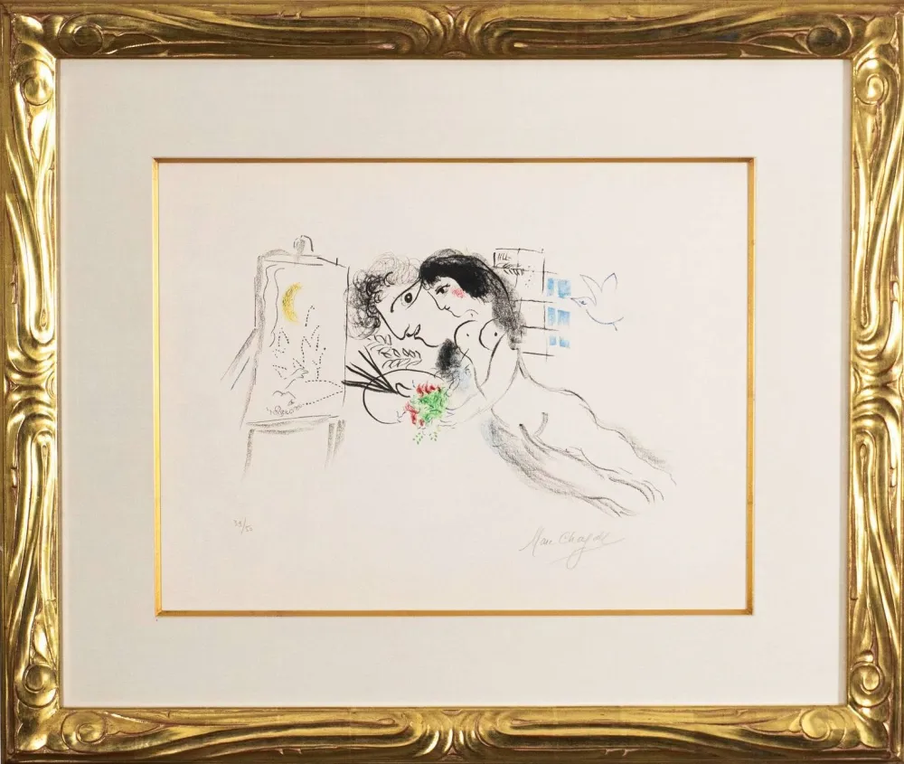 Lithograph Chagall - Rêve familier (Familiar Dream)