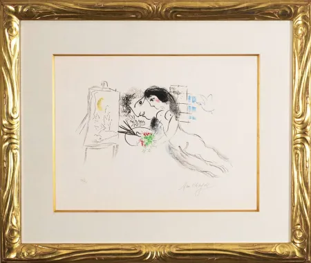 Lithograph Chagall - Rêve familier (Familiar Dream)