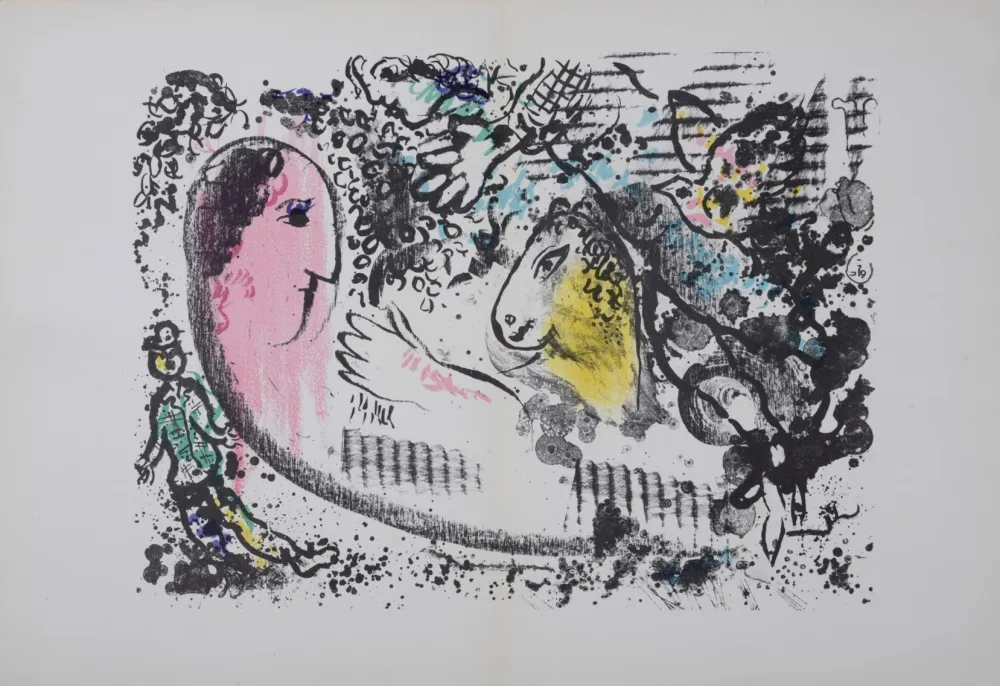 Lithograph Chagall - Rêverie,