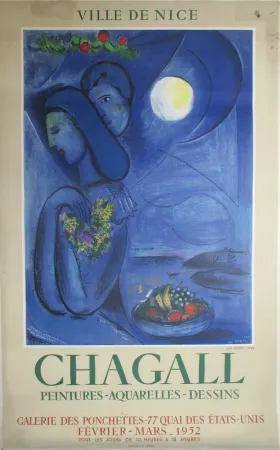 Lithograph Chagall - Saint-Jean- Cap-Ferrat