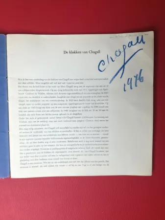 Illustrated Book Chagall - Signed - De klokken van Chagall