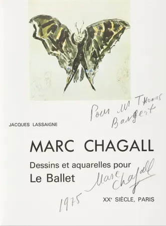 Illustrated Book Chagall - Signed & Dedicated - Dessins et aquarelles pour Le Ballet 