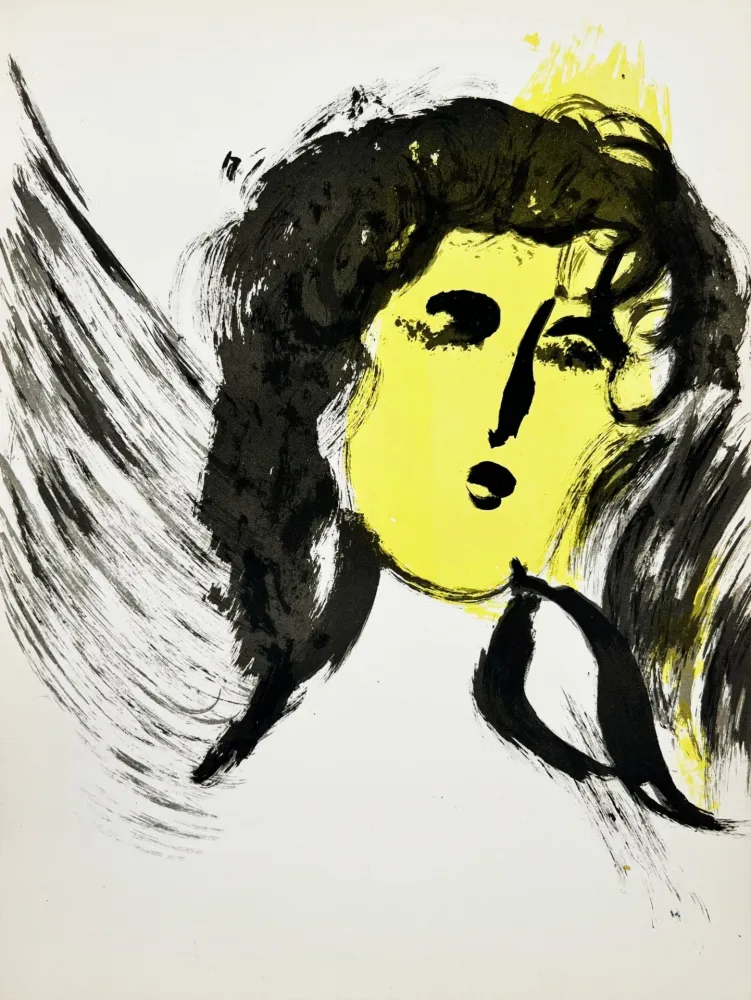 Lithograph Chagall - The Angel