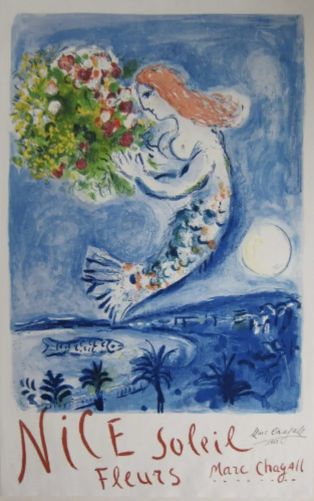 Lithograph Chagall - The Bay of Angels (La Baie des Anges)