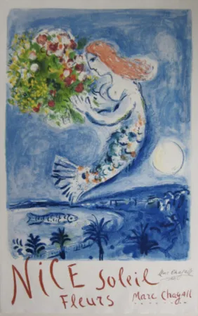 Lithograph Chagall - The Bay of Angels (La Baie des Anges)