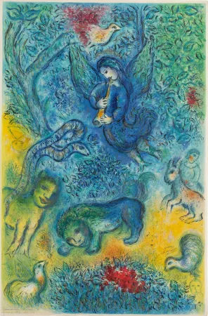 Lithograph Chagall - The Magic Flute