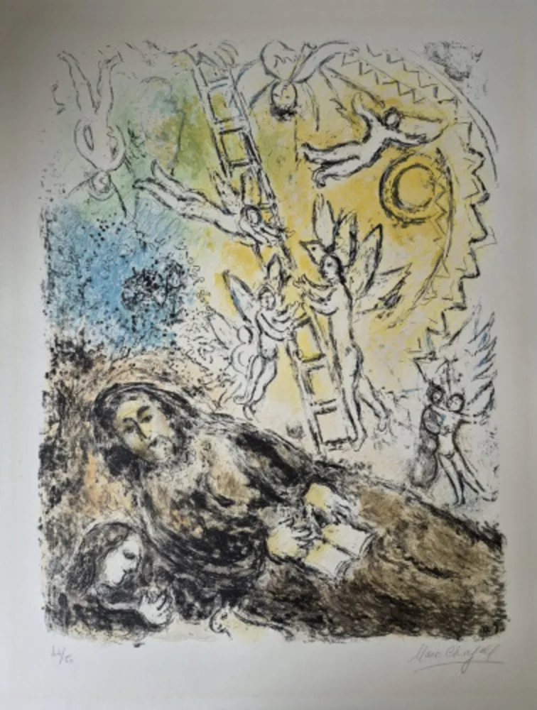 Lithograph Chagall - The Prophet