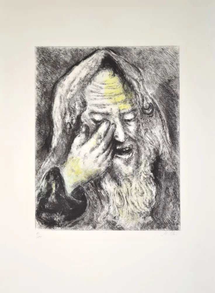Etching Chagall - The suffering of Jeremiah - MCH103