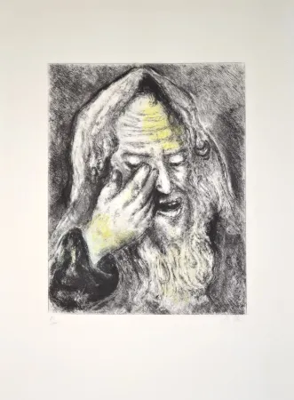 Etching Chagall - The suffering of Jeremiah - MCH103