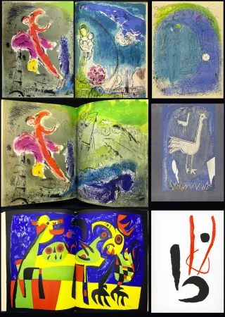 Illustrated Book Chagall - VERVE Vol. VII. N° 27-28. VISIONS DE PARIS - 34 lithographies (1953)