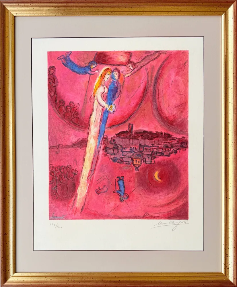 Lithograph Chagall - XLe Cantique des Cantiques