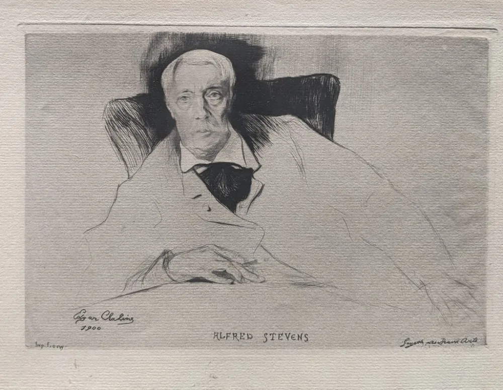 Drypoint Chahine - Alfred Stevens