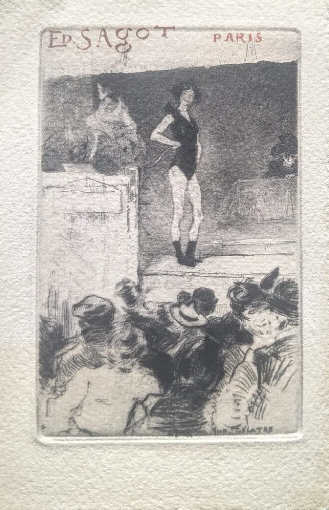 Drypoint Chahine - L' Invite Après la Parade