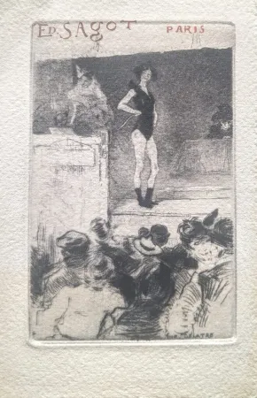 Drypoint Chahine - L' Invite Après la Parade