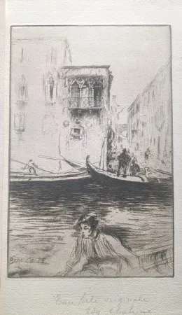 Etching Chahine - Rio Cà Foscari