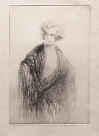 Drypoint Chahine - Venise: Nina