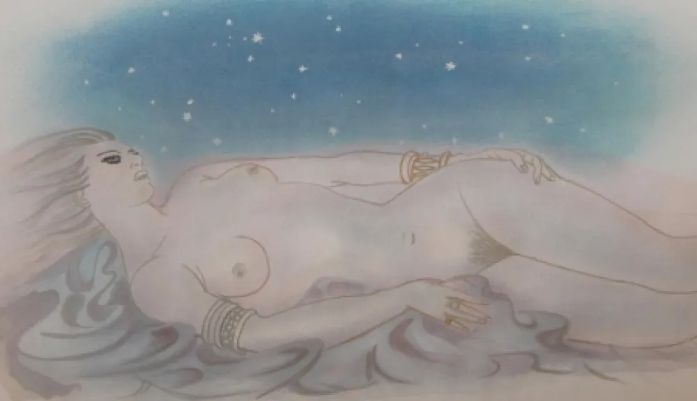 Lithograph Chapelain-Midy - Suite of eight color lithographs for the Cantique des cantiques