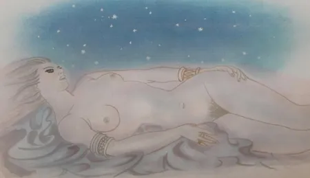 Lithograph Chapelain-Midy - Suite of eight color lithographs for the Cantique des cantiques