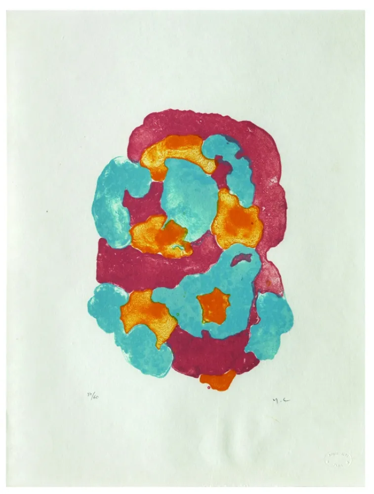 Lithograph Chaudouët - Lichens 1