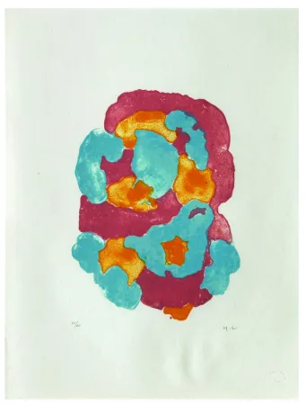 Lithograph Chaudouët - Lichens 1